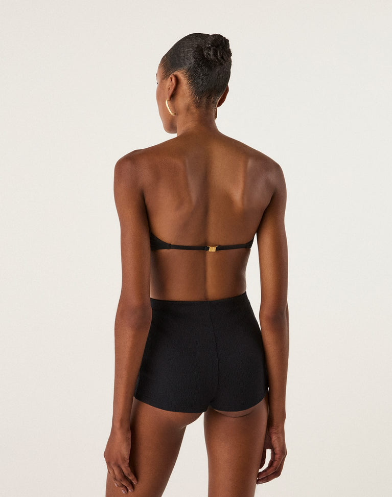 Firenze Rosie Bandeau Top - Black XS