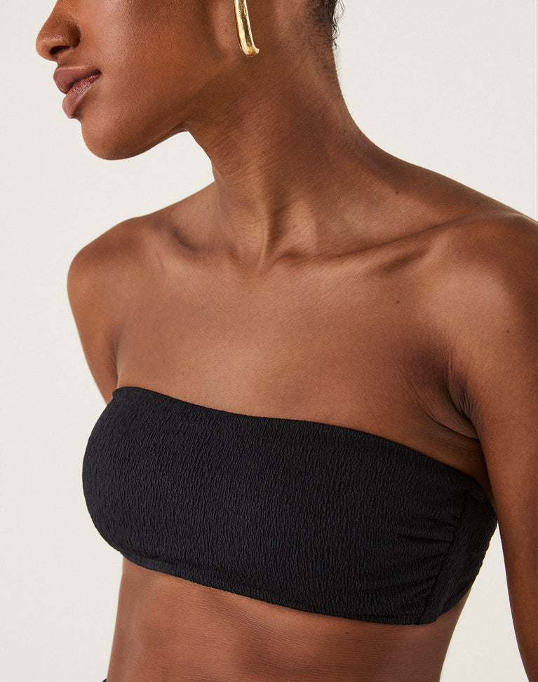 Firenze Rosie Bandeau Top - Black XS