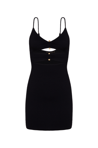 Firenze Nika Short Dress - Black