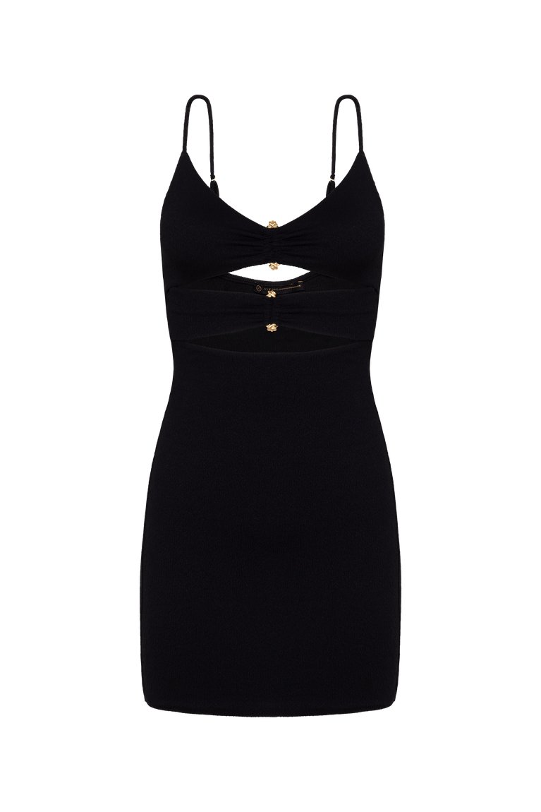 Firenze Nika Short Dress - Black XS