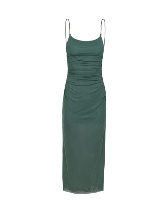 chinese dress ladies Green Maxi Dress - Calanthe Maxi Dress - Emerald