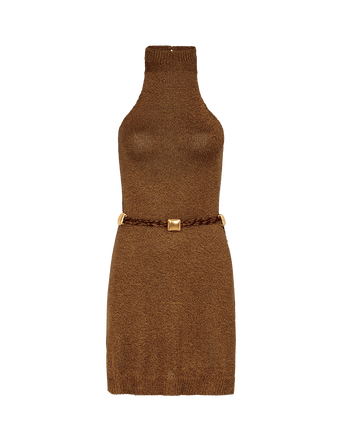 Knit Lexi Short Dress - Driftwood