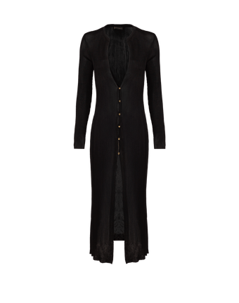 Knit Rosie Long Cardigan - Black