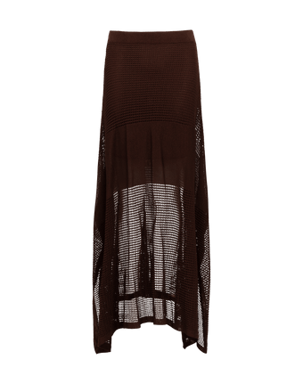 Knit Reese Long Skirt - Mocha