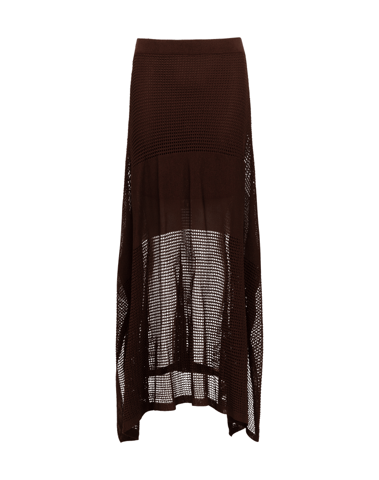 Knit Reese Long Skirt - Mocha XS