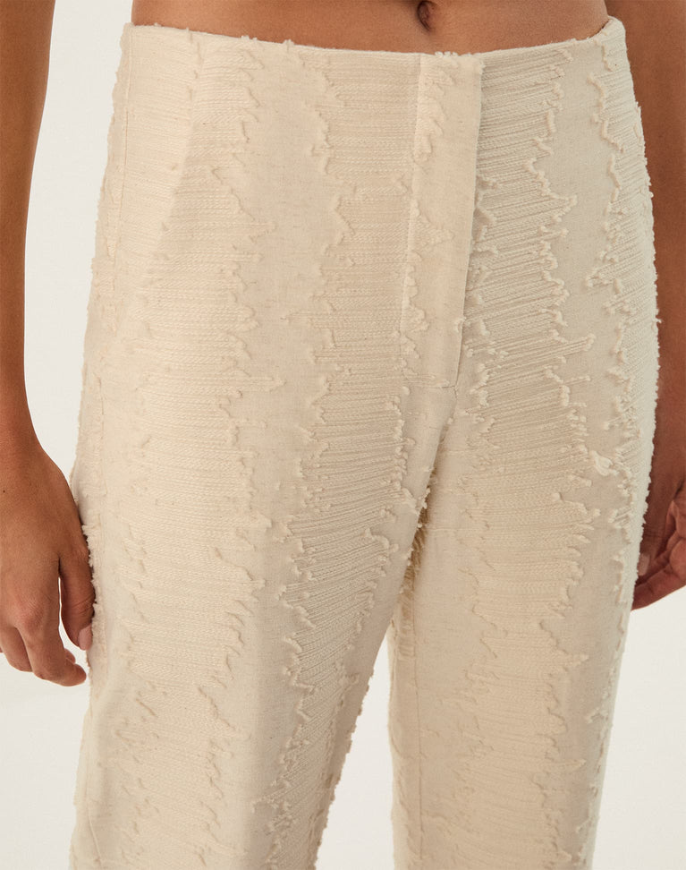 Lilia Cropped Pants - Natural XS