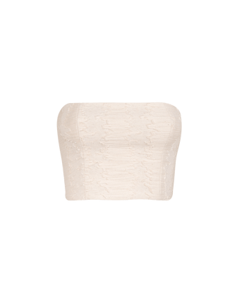 Lilia Strapless Top - Natural