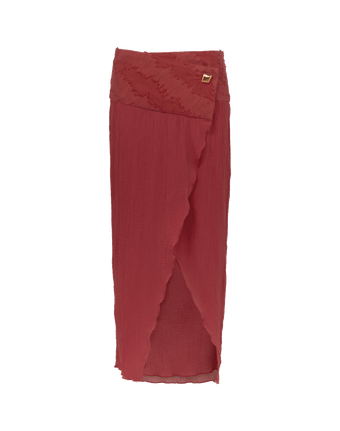 Lilia Midi Skirt - Burgeon