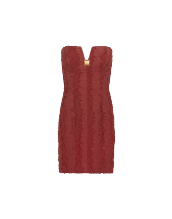 Lilia Short Dress - Burgeon