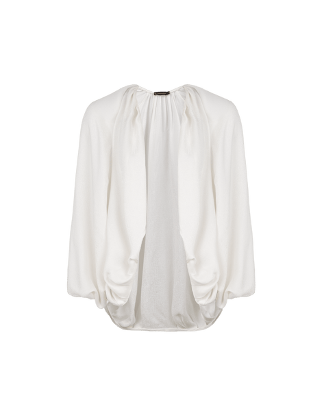 the virgins　heart logo padded sk　ホワイト Rosie Open Cardigan - Off White