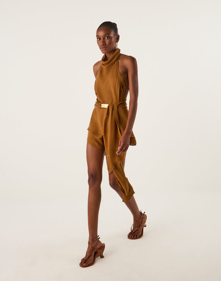 Ro Halter Top - Praline XS