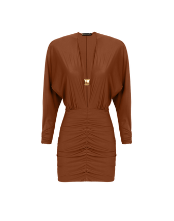 Iris Short Dress - Camel