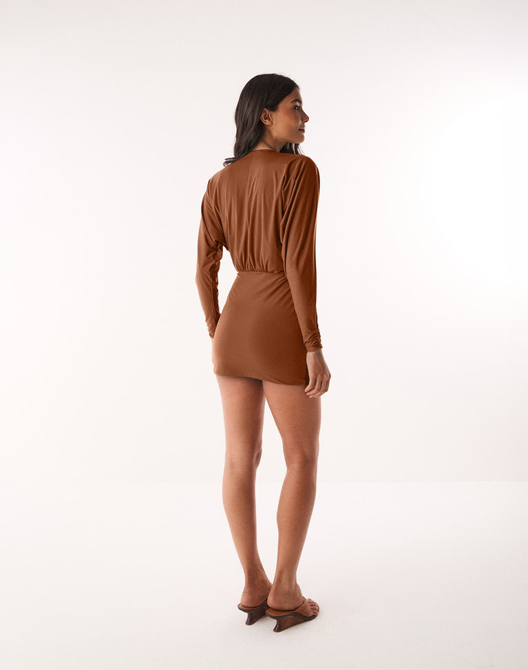 ViX Women's Iris Short Dress - Camel
