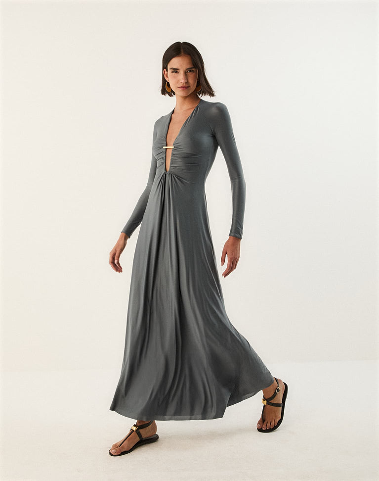 Joanne Long Dress - Underwater XS