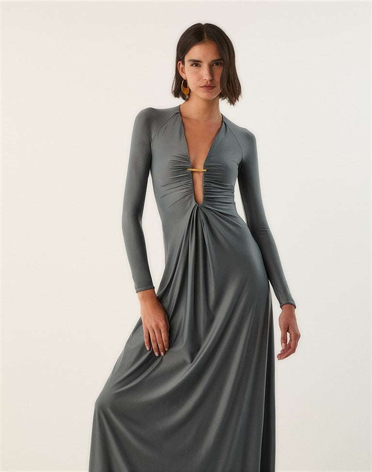Joanne Long Dress - Underwater XS