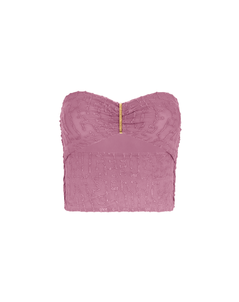 Ray Strapless Top - Floraline XS