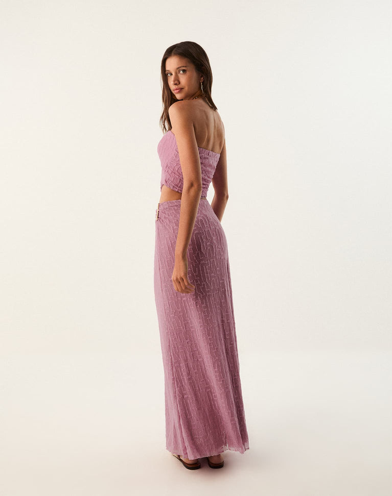 Ray Strapless Top - Floraline XS