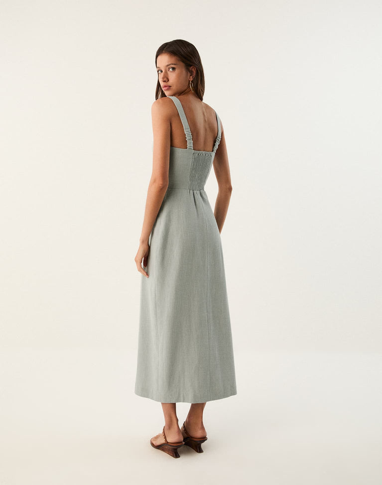 Bruna Midi Dress - Crystaline XS