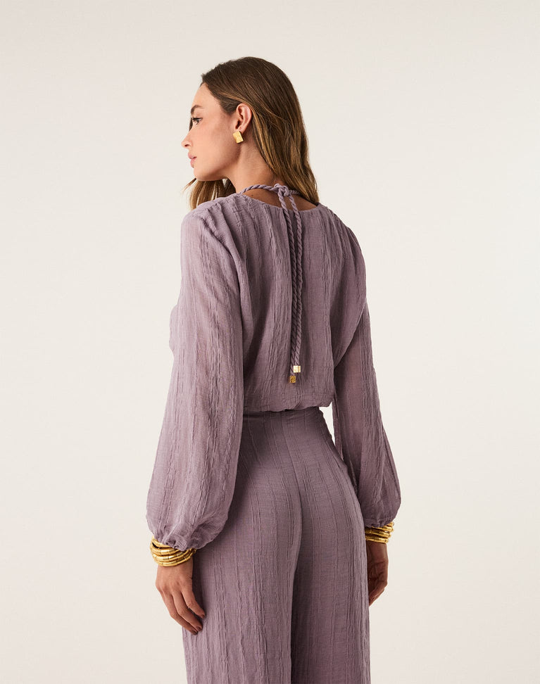 Ino Long Sleeve Blouse - Zeal XS