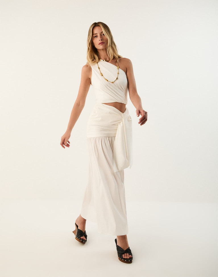 Zoe Long Skirt - Off White XS