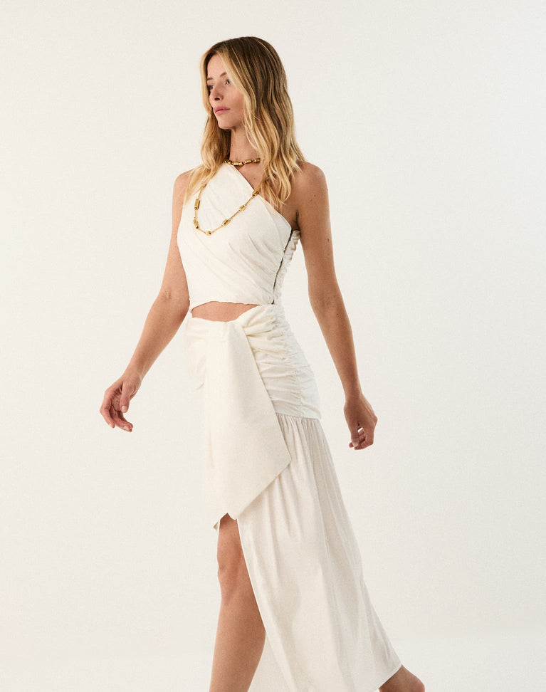 Zoe Long Skirt - Off White XS