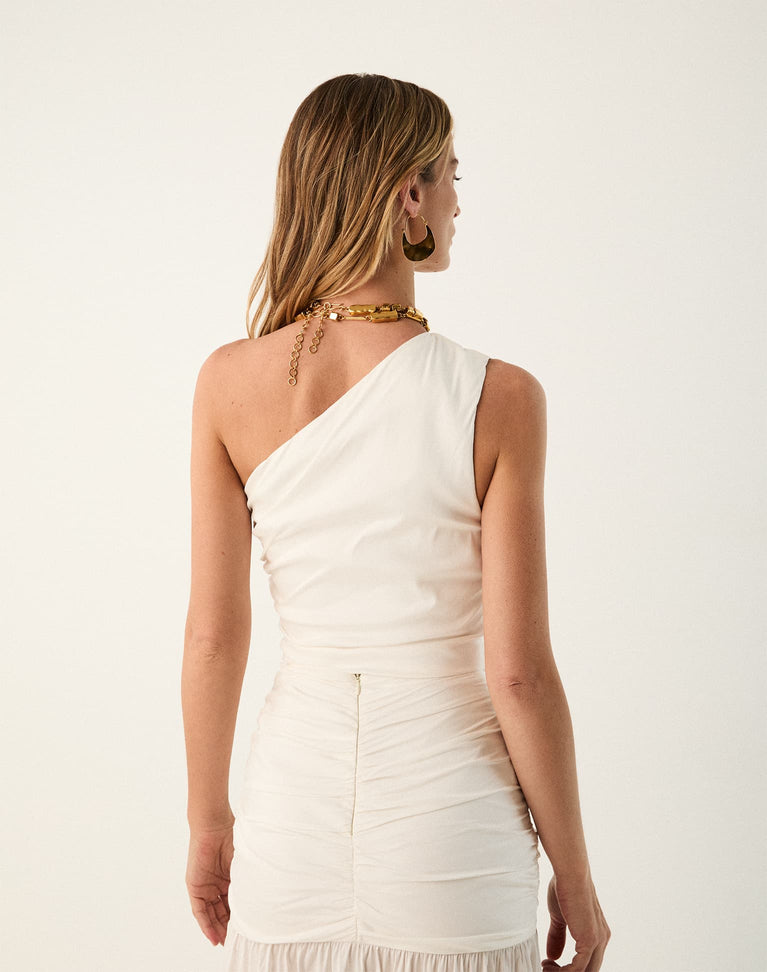 Zoe Long Skirt - Off White XS
