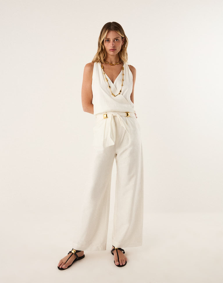 Domenique Pants - Off White XS