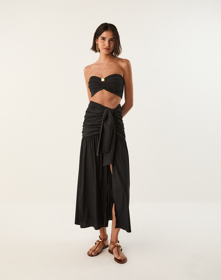 Zoey Cropped Top - Black XS