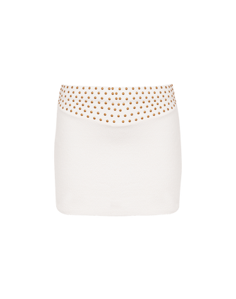 Firenze Kev Mini Skirt - White