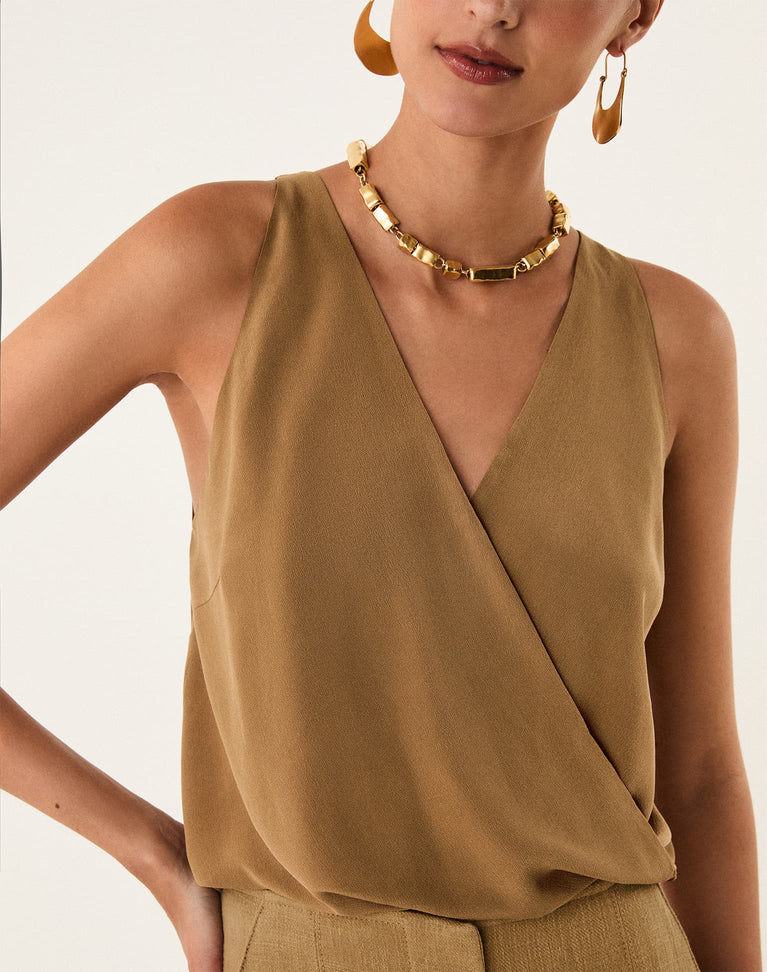 Wrap Top - Driftwood XS
