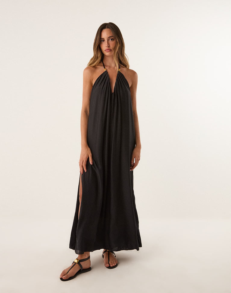Chiara Long Dress - Black XS