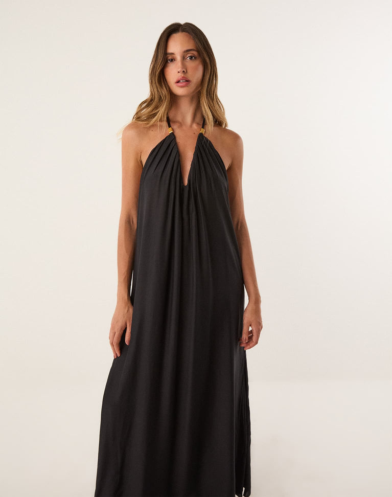 Chiara Long Dress - Black XS