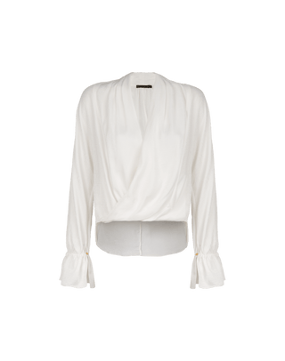 Rosie Long Sleeve Blouse - Off White XS