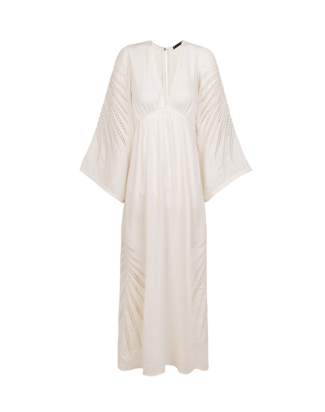 Women's Vix Paula Hermanny Dema Long Dress - Off White - XS