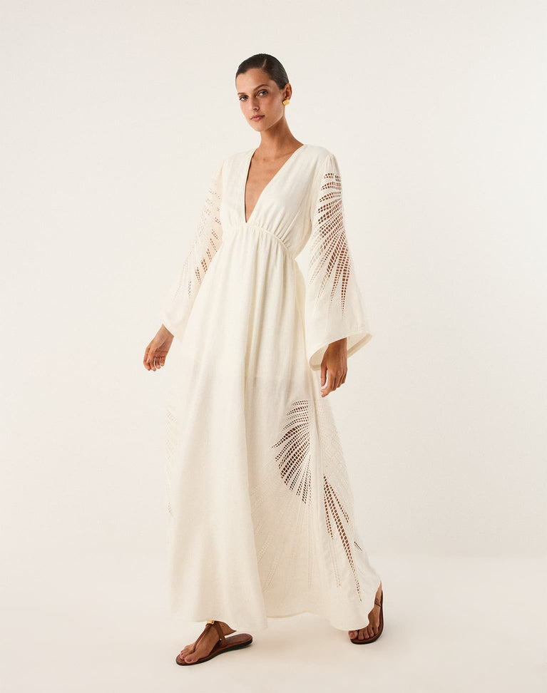Dema Long Dress - Off White XS
