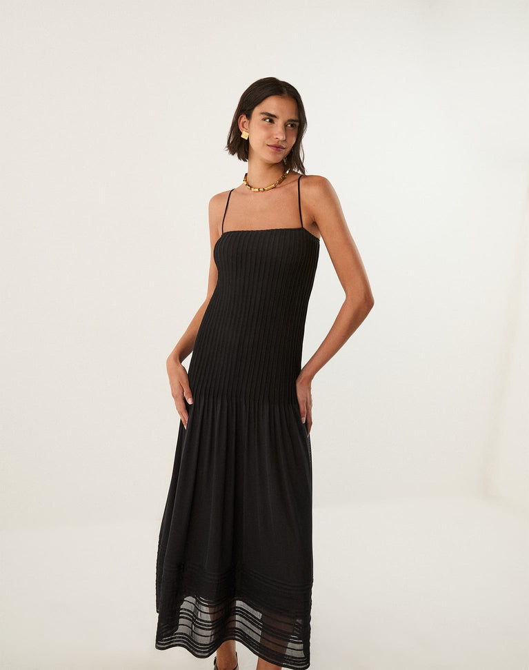 Eva Long Dress - Black XS