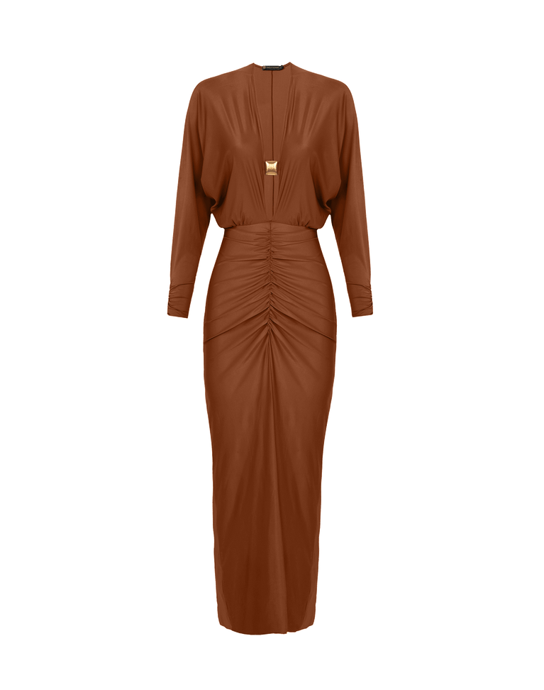 Iris Long Dress - Camel