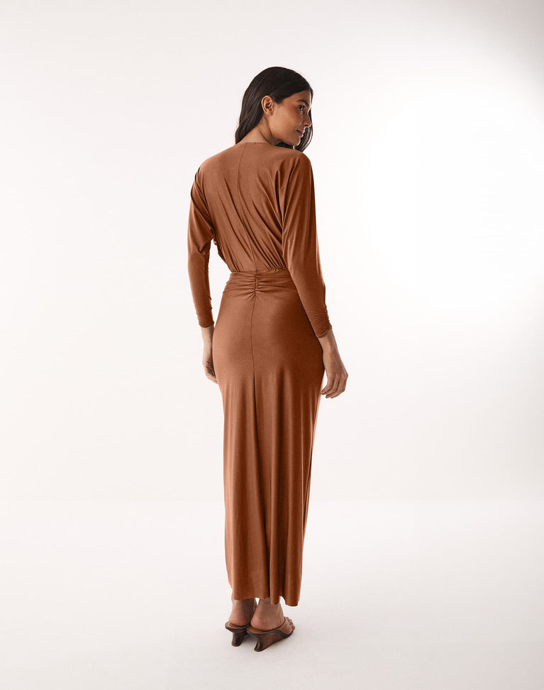 Iris Long Dress - Camel