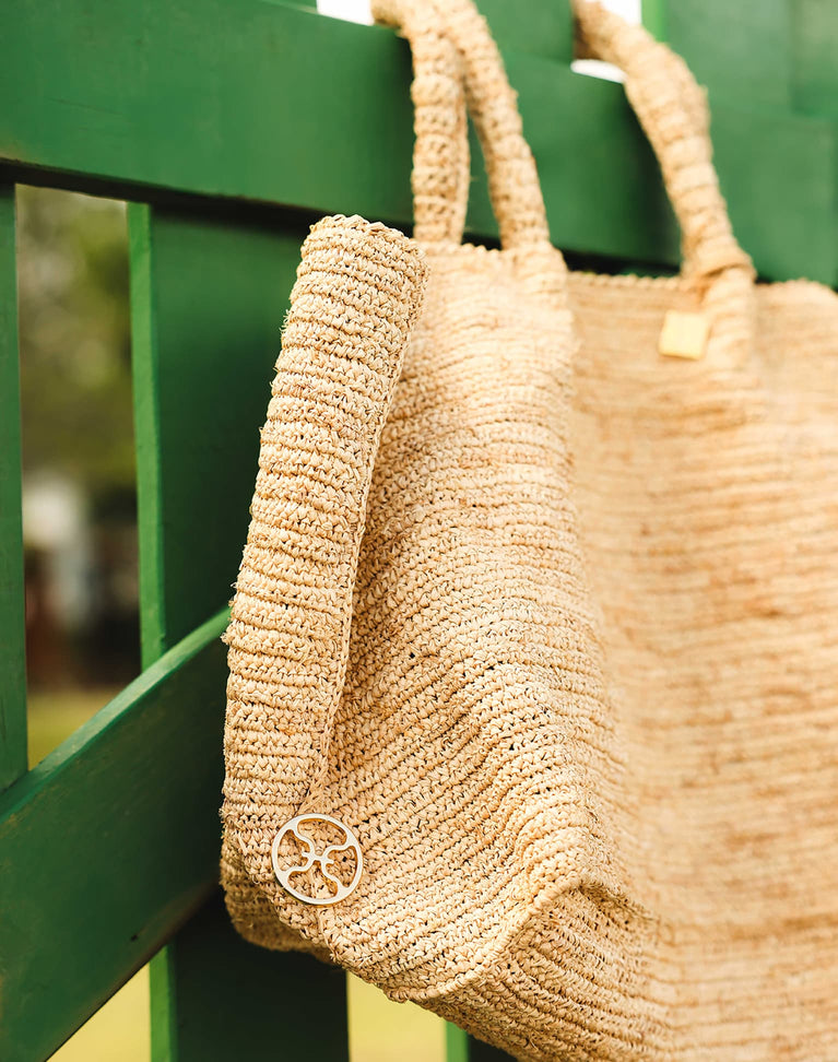 Beach Detail Bag - Natural O/S