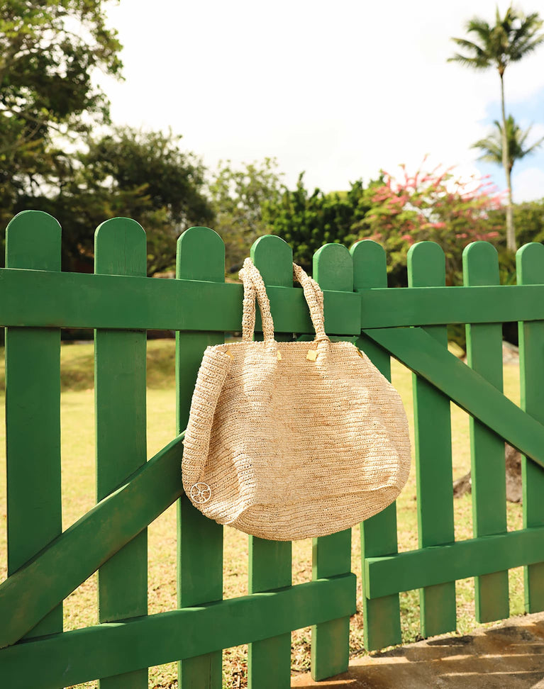 Beach Detail Bag - Natural O/S