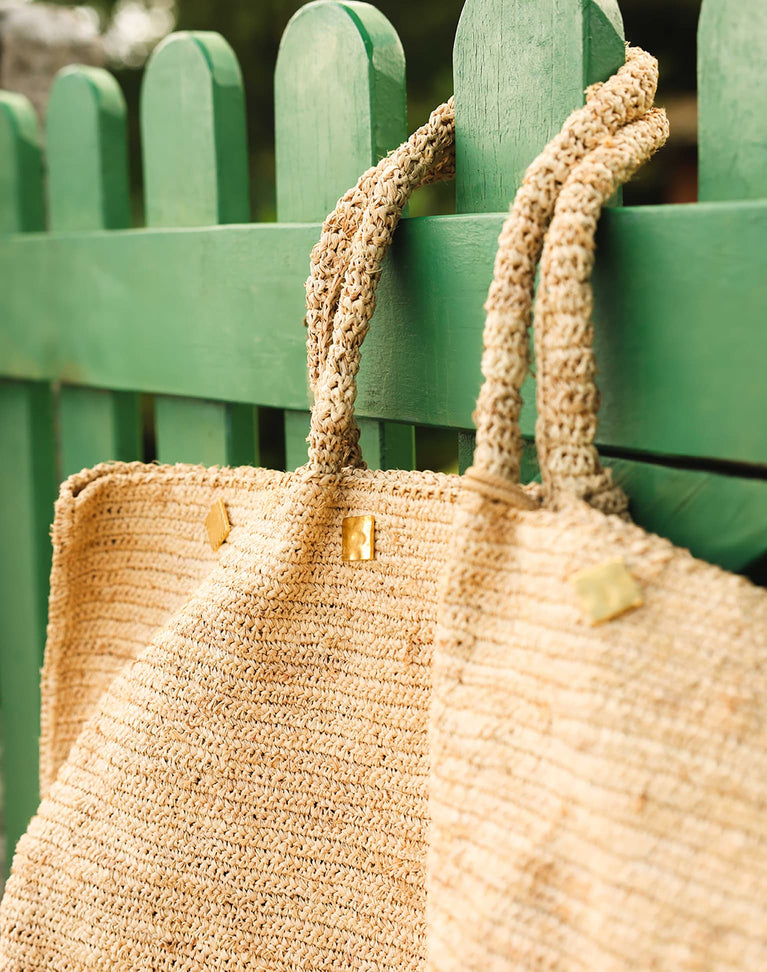 Beach Detail Bag - Natural O/S
