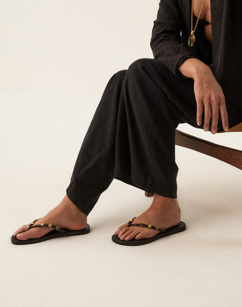 June Flip Flops - Black