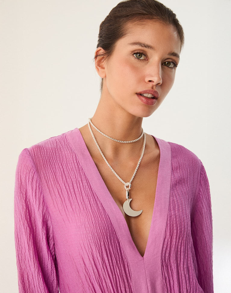 Blume Pendant - Silver O/S