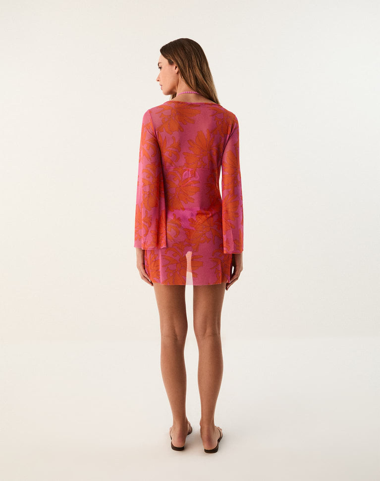 Lidi Short Cover Up - Coralshell XS