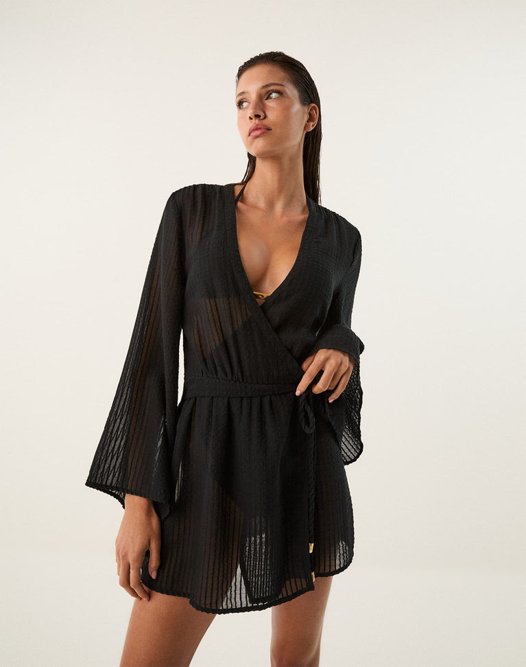 Winnie Short Cover Up - Black XS