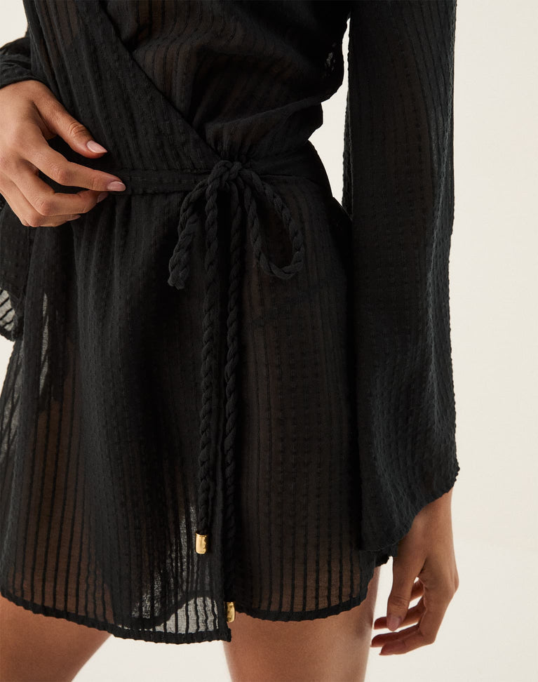 Winnie Short Cover Up - Black XS