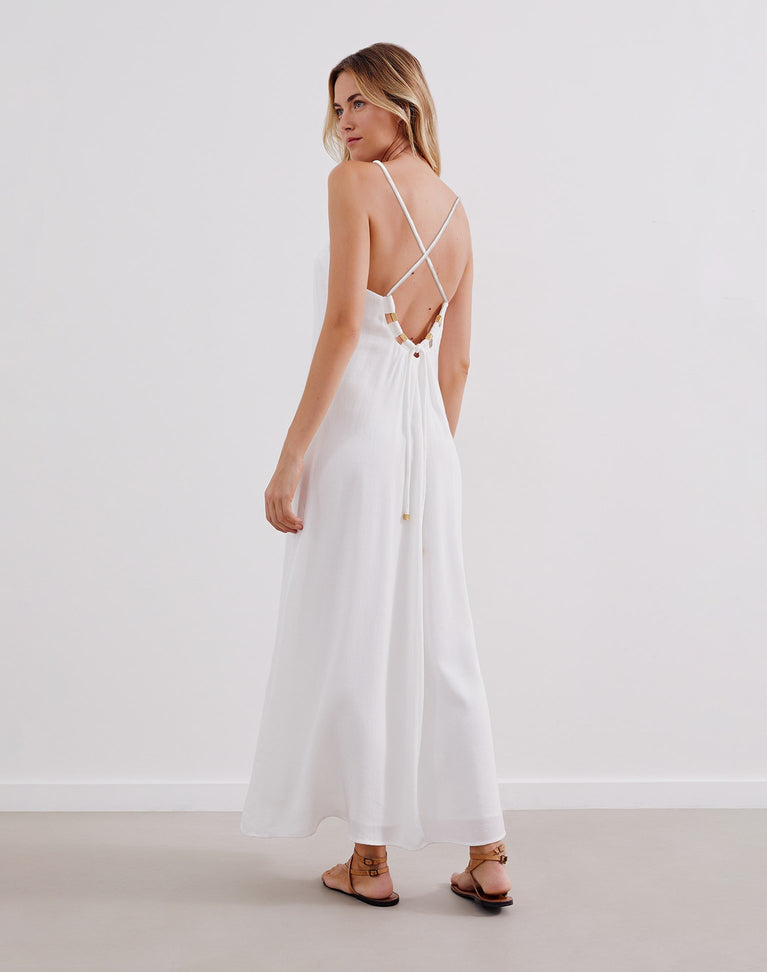 Zima Long Dress - Off White