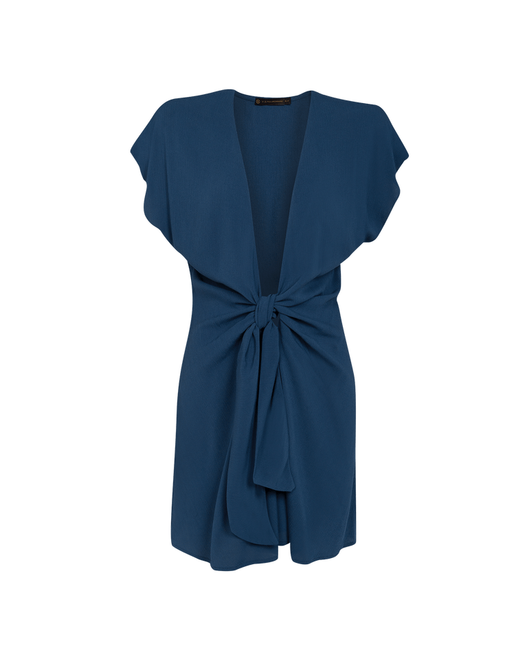Sasha Short Cover Up - Blue Grey