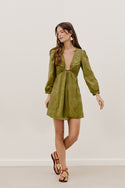 Amelie Short Dress - Avocado