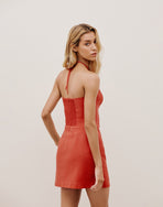 Amora Detail Short Dress (exchange only) - Tomato